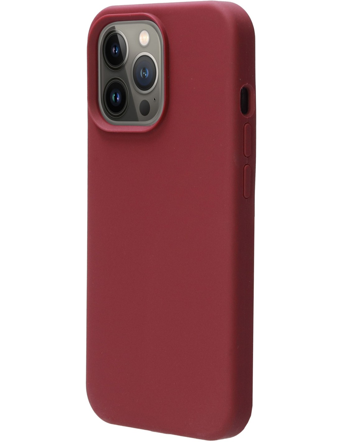 Mobiparts Silicone Cover Apple iPhone 13 Pro Plum Red