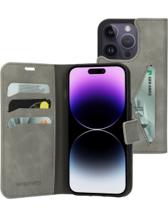 Mobiparts Classic Wallet Case Apple iPhone 14 Pro Granite Grey