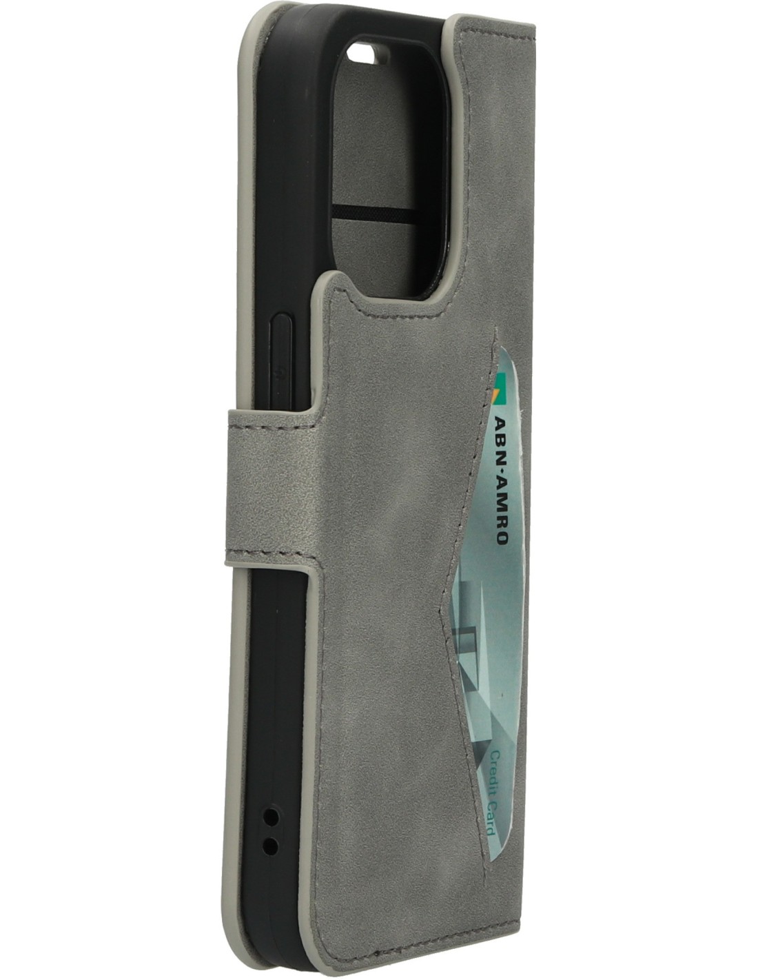 Mobiparts Classic Wallet Case Apple iPhone 14 Pro Granite Grey