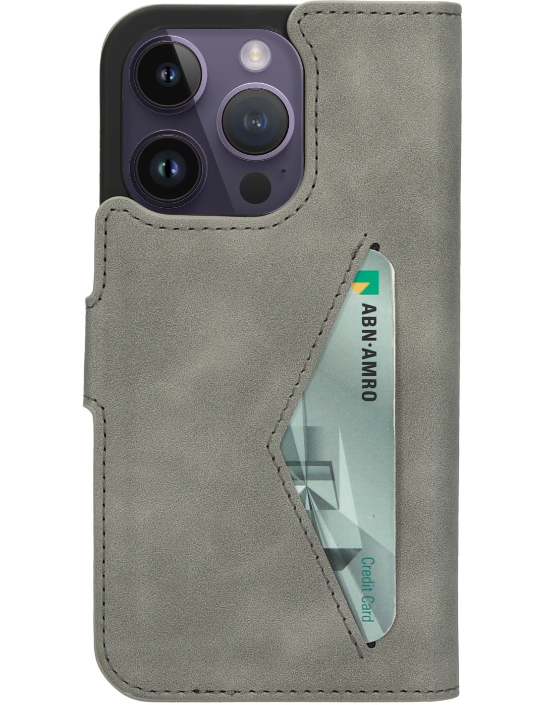 Mobiparts Classic Wallet Case Apple iPhone 14 Pro Granite Grey
