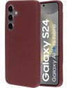 Mobiparts Silicone Cover Samsung Galaxy S24 Plum Red