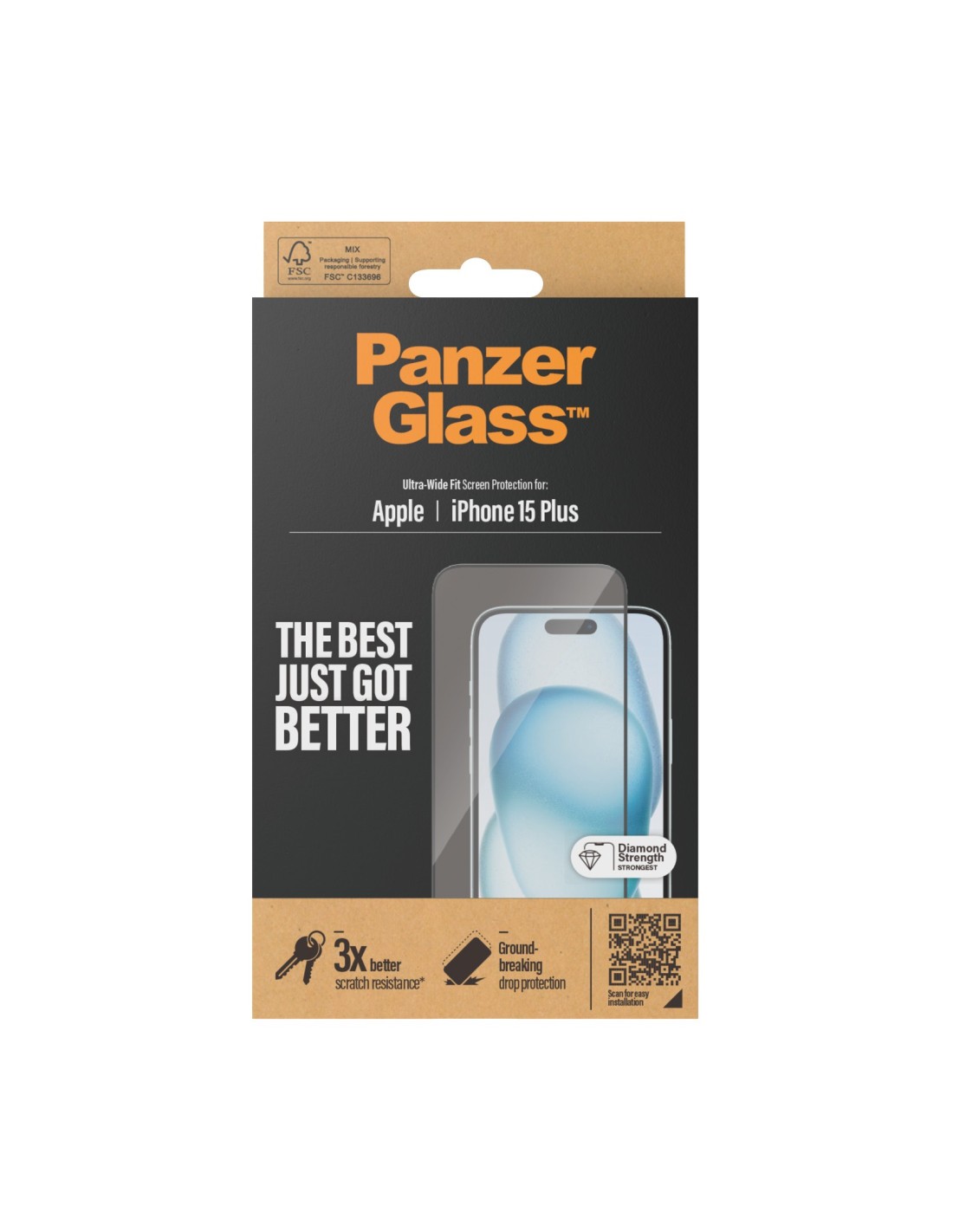 Panzerglass Apple iPhone 15 Plus - Ultra-Wide Fit