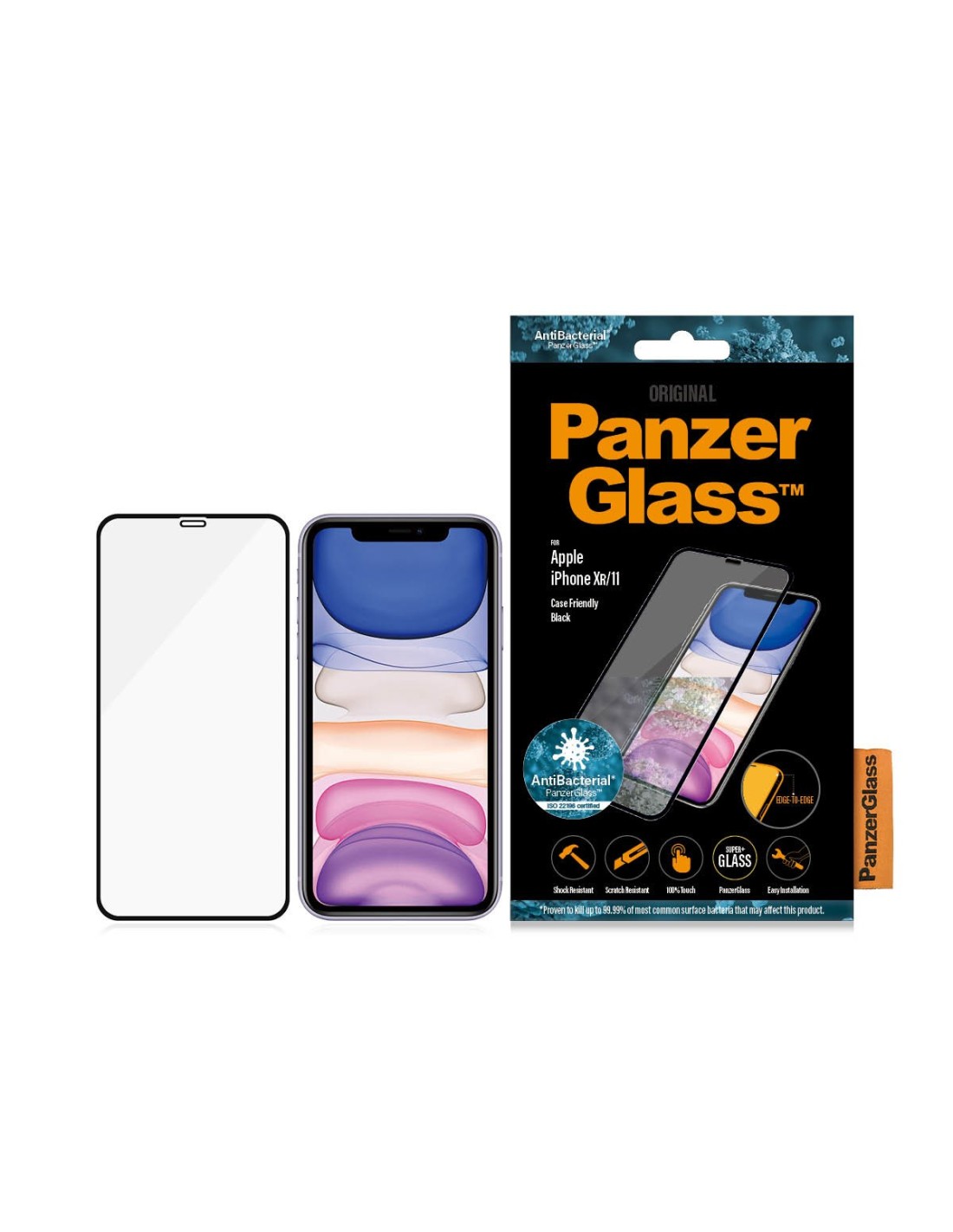 PanzerGlass Apple iPhone XR iPhone 11 Black CF Super+ Glass