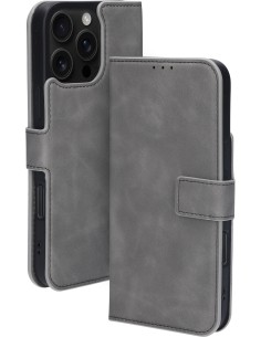 Mobiparts Classic Wallet Case Apple iPhone 16 Pro Max Granite Grey (MagSafe Compatible)