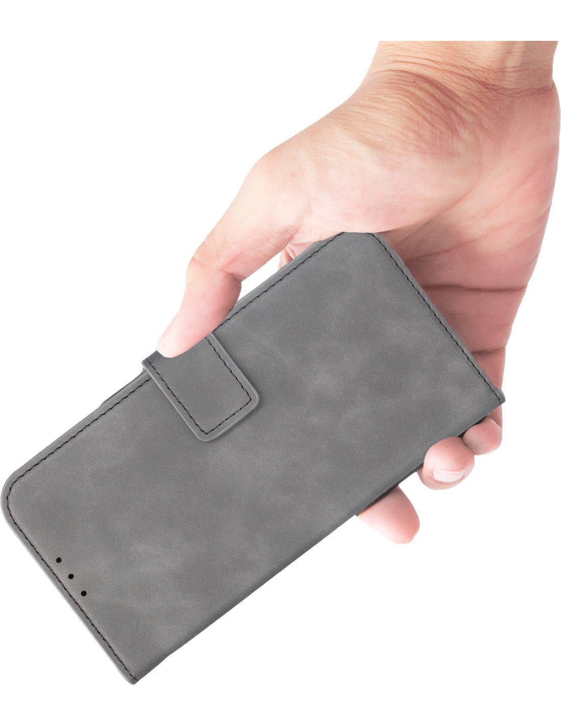 Mobiparts Classic Wallet Case Apple iPhone 16 Pro Max Granite Grey (MagSafe Compatible)