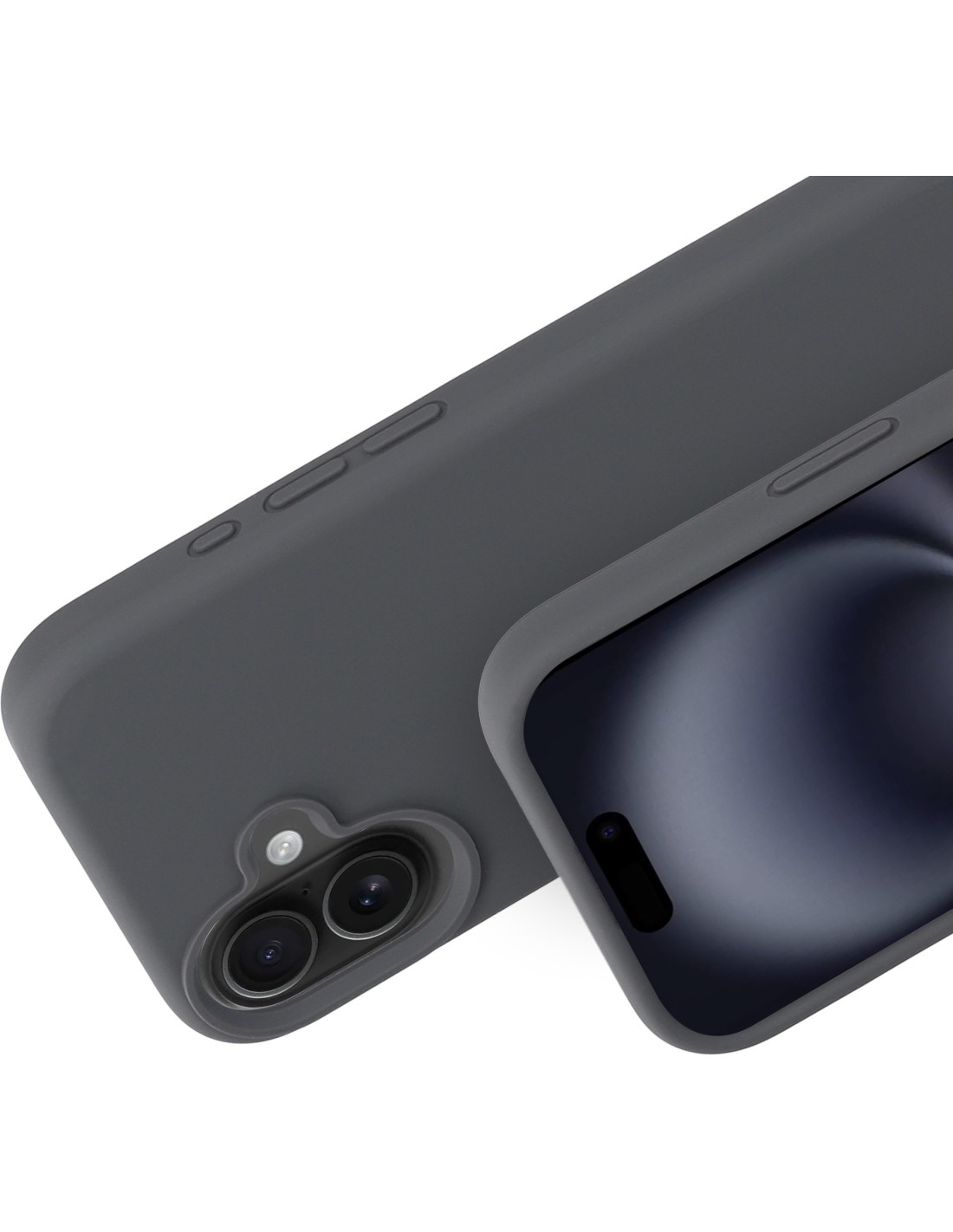 Mobiparts Silicone Cover Apple iPhone 16 Urban Grey