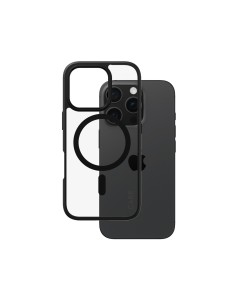 CARE by PanzerGlass Flagship Case Transparent Urban Combat w. Black Frame & MagSafe iPhone 16 Pro