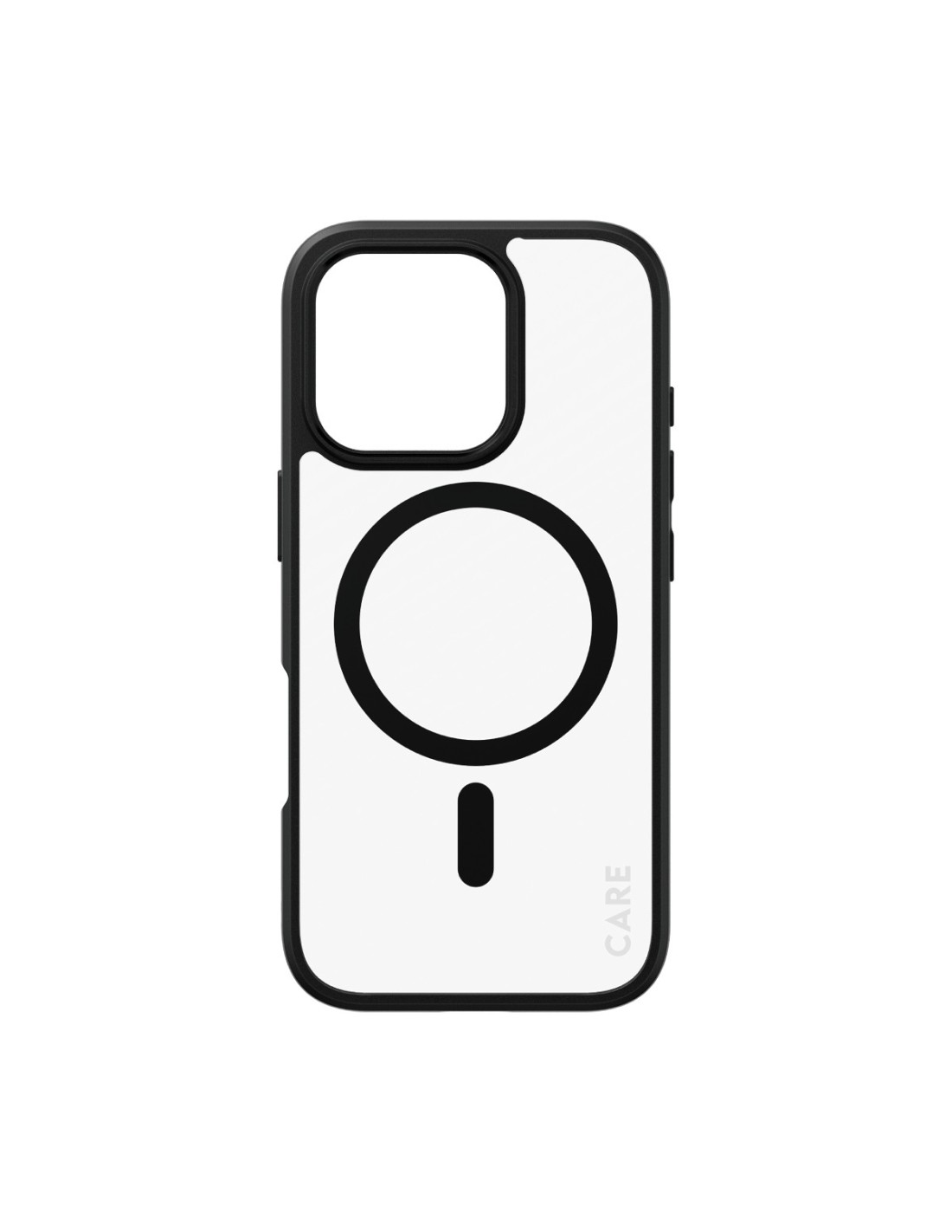 CARE by PanzerGlass Flagship Case Transparent Urban Combat w. Black Frame & MagSafe iPhone 16 Pro