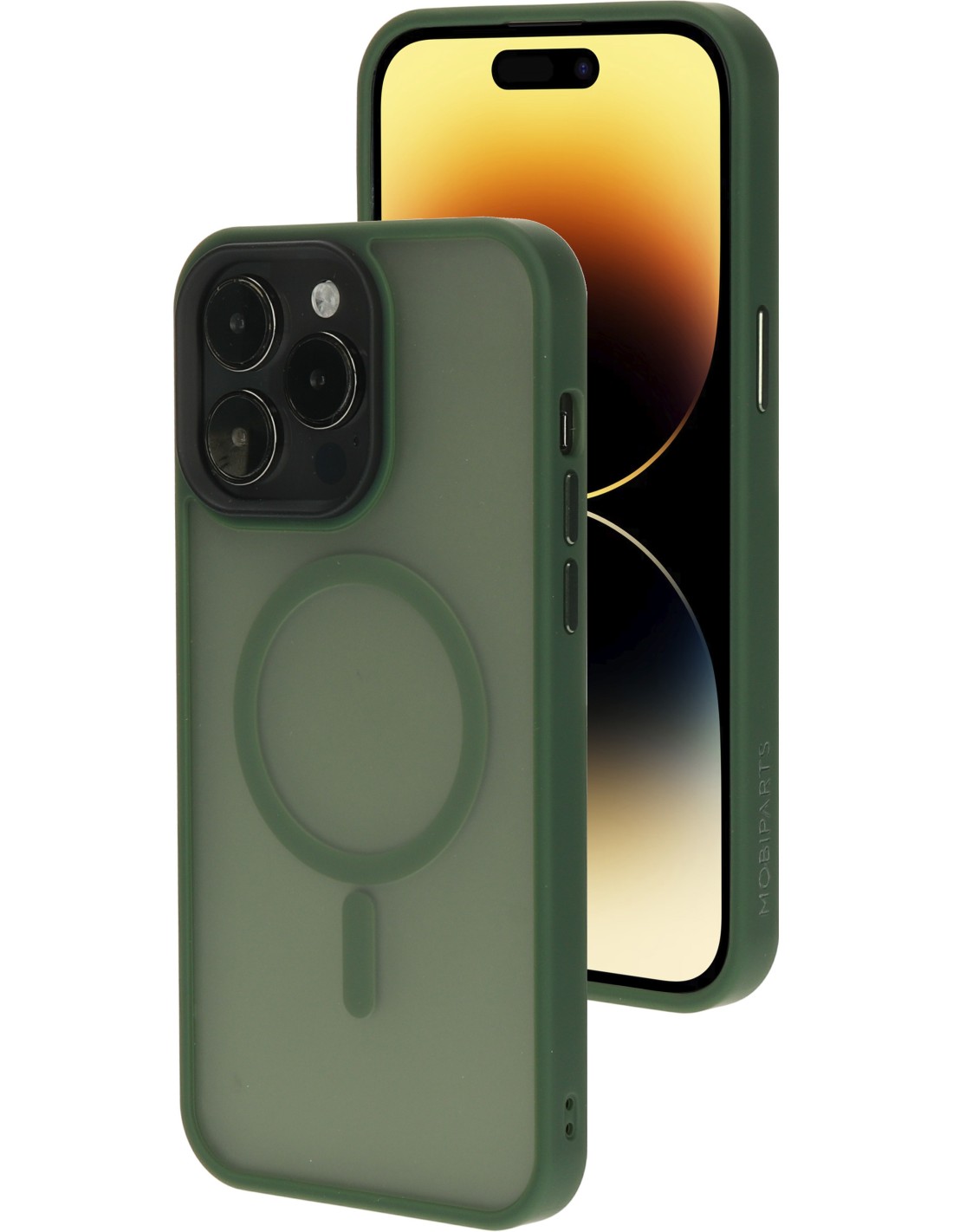 Mobiparts Hardcover Apple iPhone 14 Pro Max Satin Green  (Magsafe Compatible)