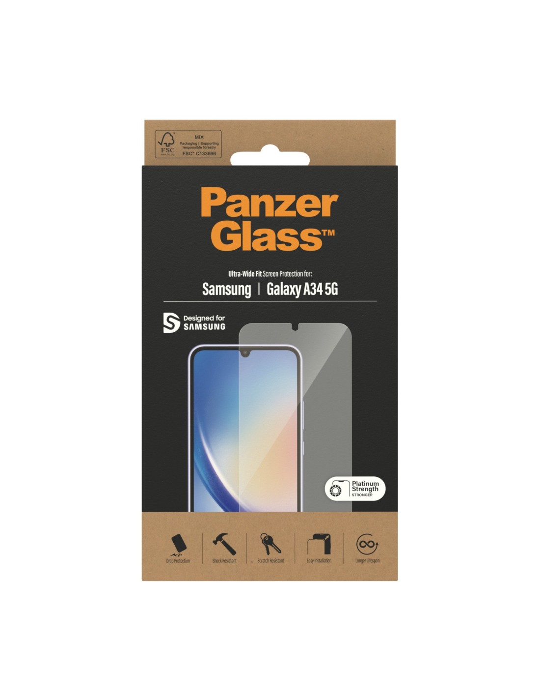 PanzerGlass Samsung Galaxy A34 5G Ultra Wide Fit