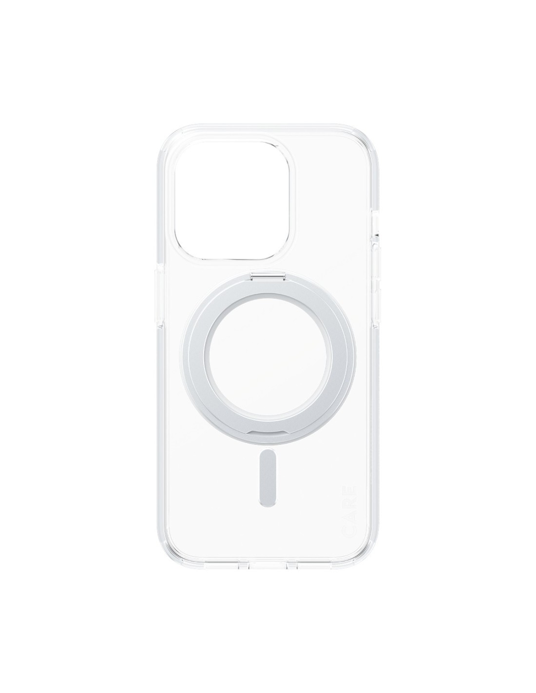 CARE by PanzerGlass Feature Case Transparent w. Silver Kickstand & MagSafe iPhone15 Pro