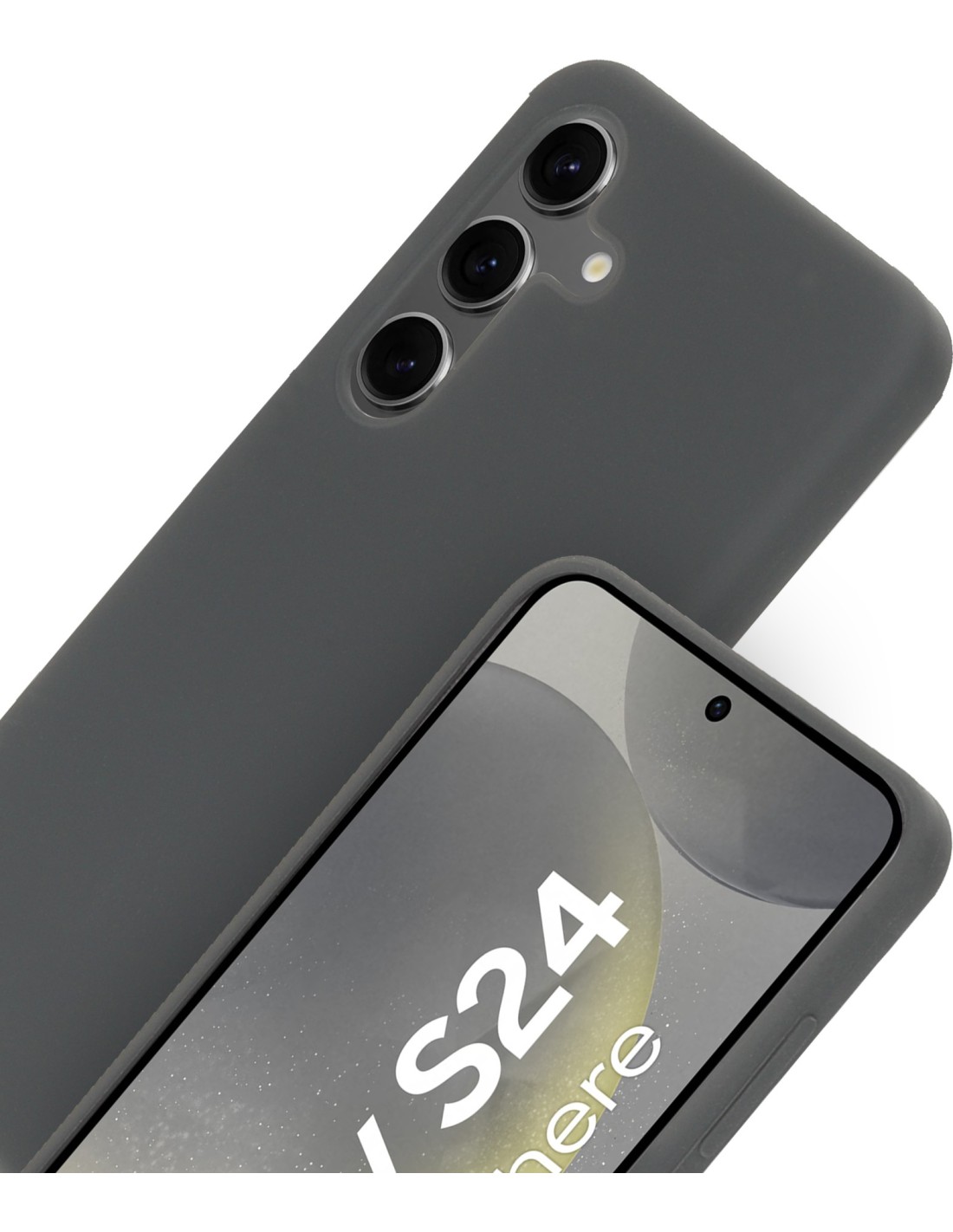 Mobiparts Silicone Cover Samsung Galaxy S24 Urban Grey