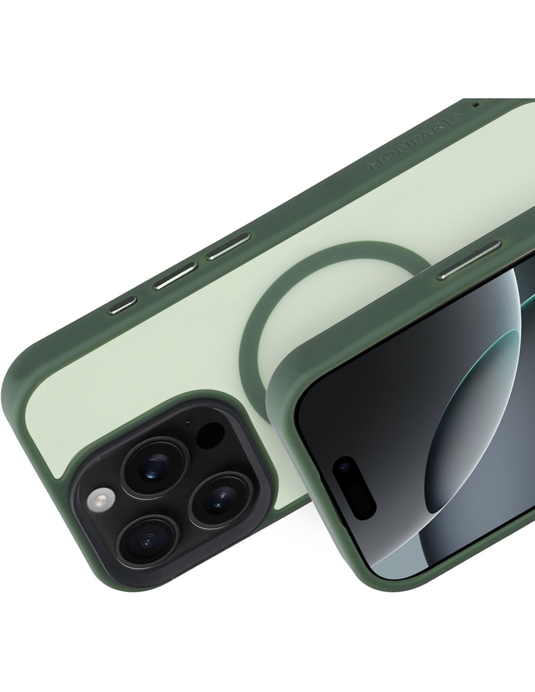 Mobiparts Hardcover Apple iPhone 16 Pro Satin Green (Magsafe Compatible)