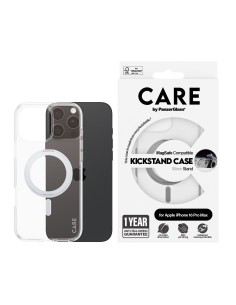 CARE by PanzerGlass Feature Case Transparent w. Silver Kickstand & MagSafe iPhone 16 Pro Max 2