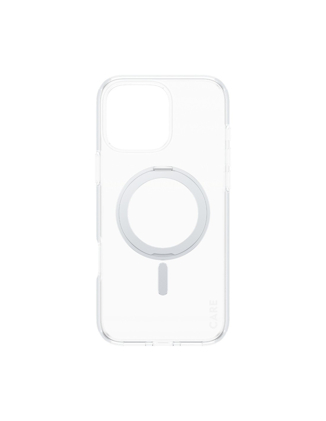 CARE by PanzerGlass Feature Case Transparent w. Silver Kickstand & MagSafe iPhone 16 Pro Max