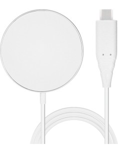 Mobiparts Wireless MagSafe Compatible Charger 15W Flat White