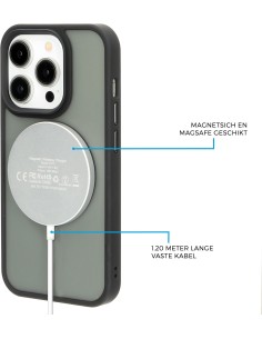 Mobiparts Wireless MagSafe Compatible Charger 15W Flat White 2