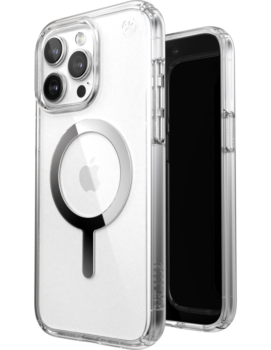 Speck Presidio Perfect Clear + MS Apple iPhone 15 Pro Max Clear - with Microban