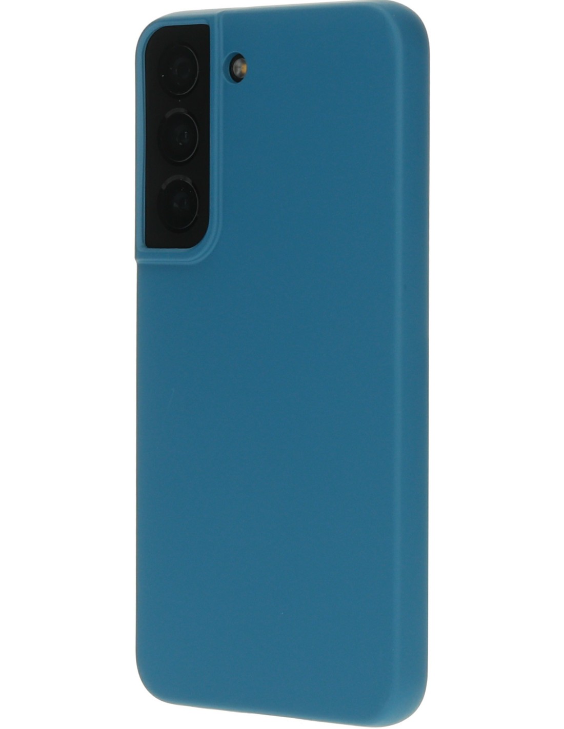 Mobiparts Silicone Cover Samsung Galaxy S22 Blueberry Blue