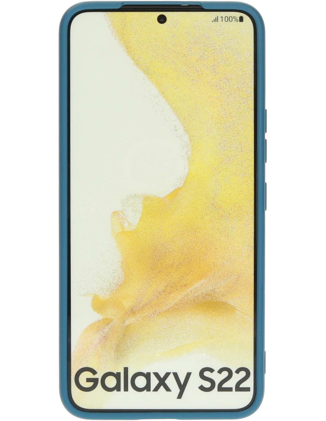 Mobiparts Silicone Cover Samsung Galaxy S22 Blueberry Blue