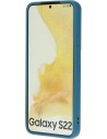 Mobiparts Silicone Cover Samsung Galaxy S22 Blueberry Blue