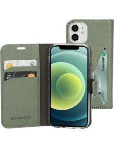 Mobiparts Classic Wallet Case Apple iPhone 12 Mini Stone Green