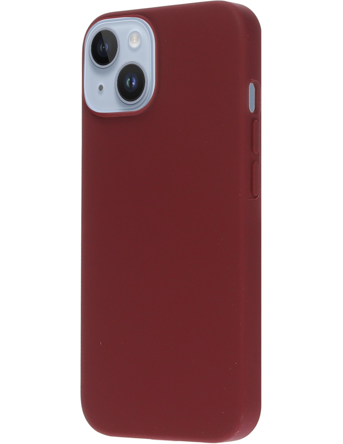 Mobiparts Silicone Cover Apple iPhone 14 Plum Red