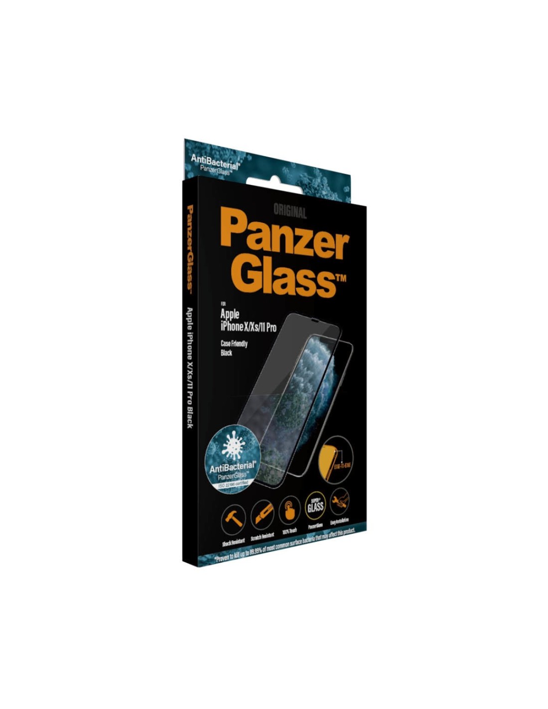 PanzerGlass Apple iPhone X XS iPhone 11 Pro Black CF Super+ Glass