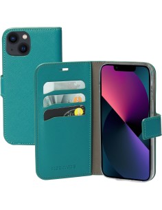 Mobiparts Saffiano Wallet Case Apple iPhone 13 Turquoise
