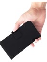 Mobiparts Leather Wallet Case Apple iPhone 16 Black (MagSafe Compatible)