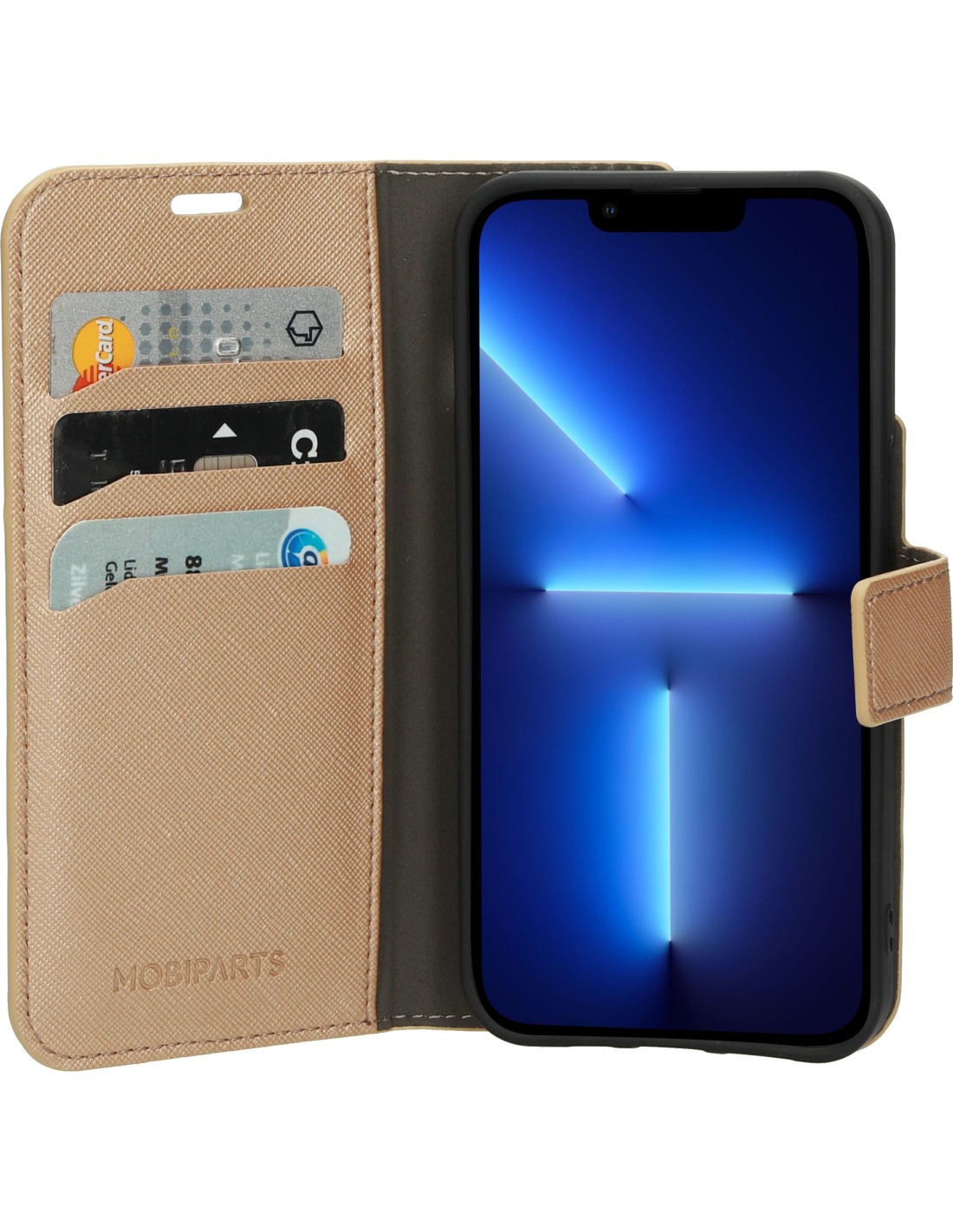 Mobiparts Saffiano Wallet Case Apple iPhone 13 Pro Copper