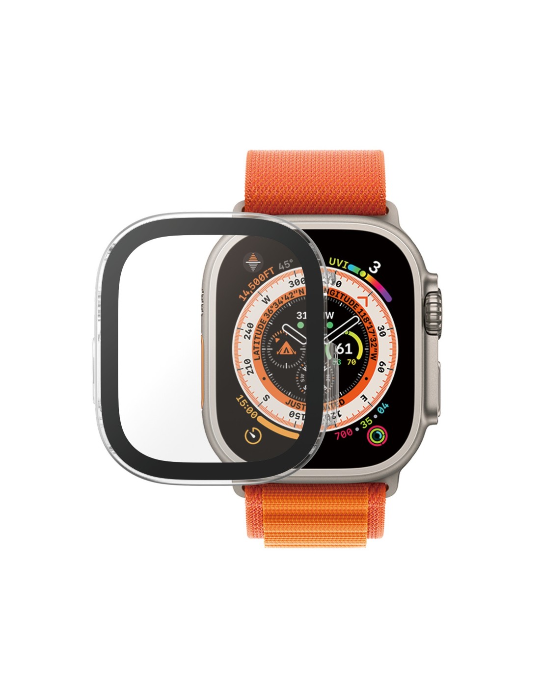 PanzerGlass Full Body Apple Watch Ultra 2 Ultra 49 mm - Clear with D3O