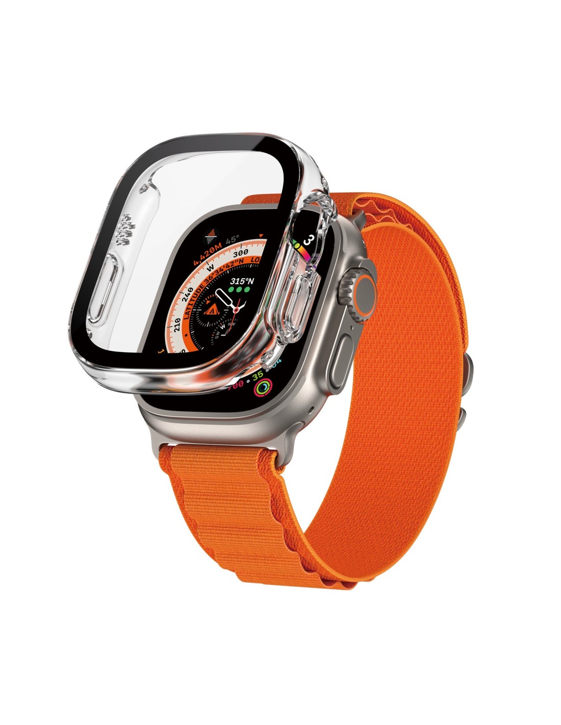 PanzerGlass Full Body Apple Watch Ultra 2 Ultra 49 mm - Clear with D3O