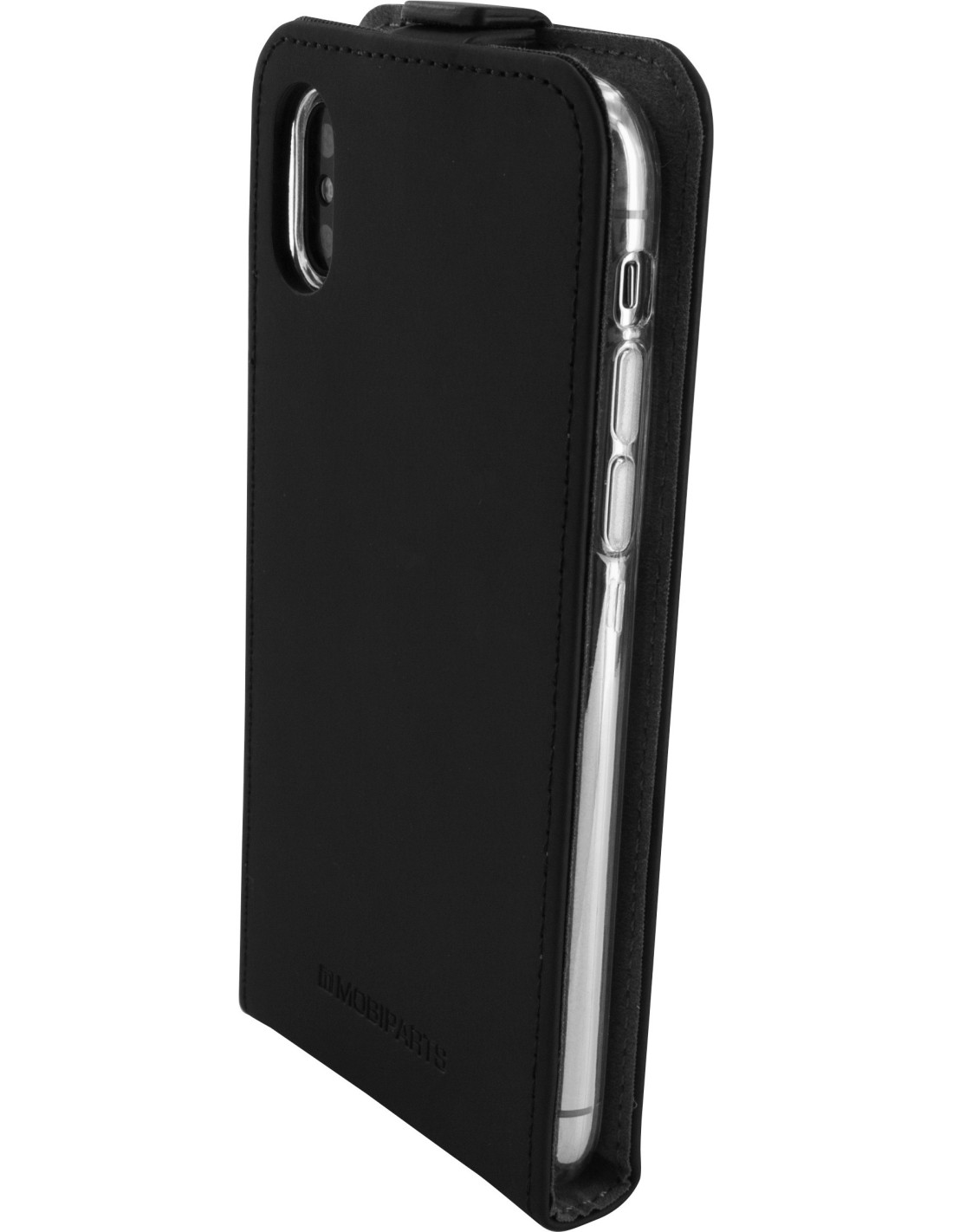 Mobiparts Premium Flip TPU Case Apple iPhone X XS Black