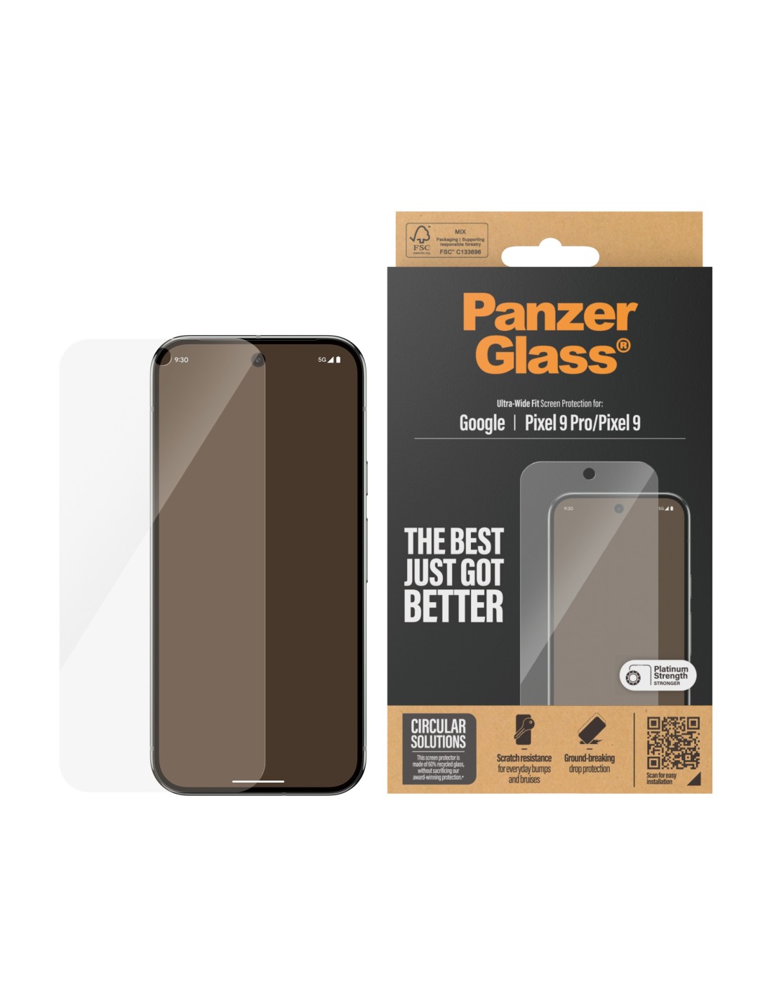 PanzerGlass Google Pixel 9 9 Pro UWF Black