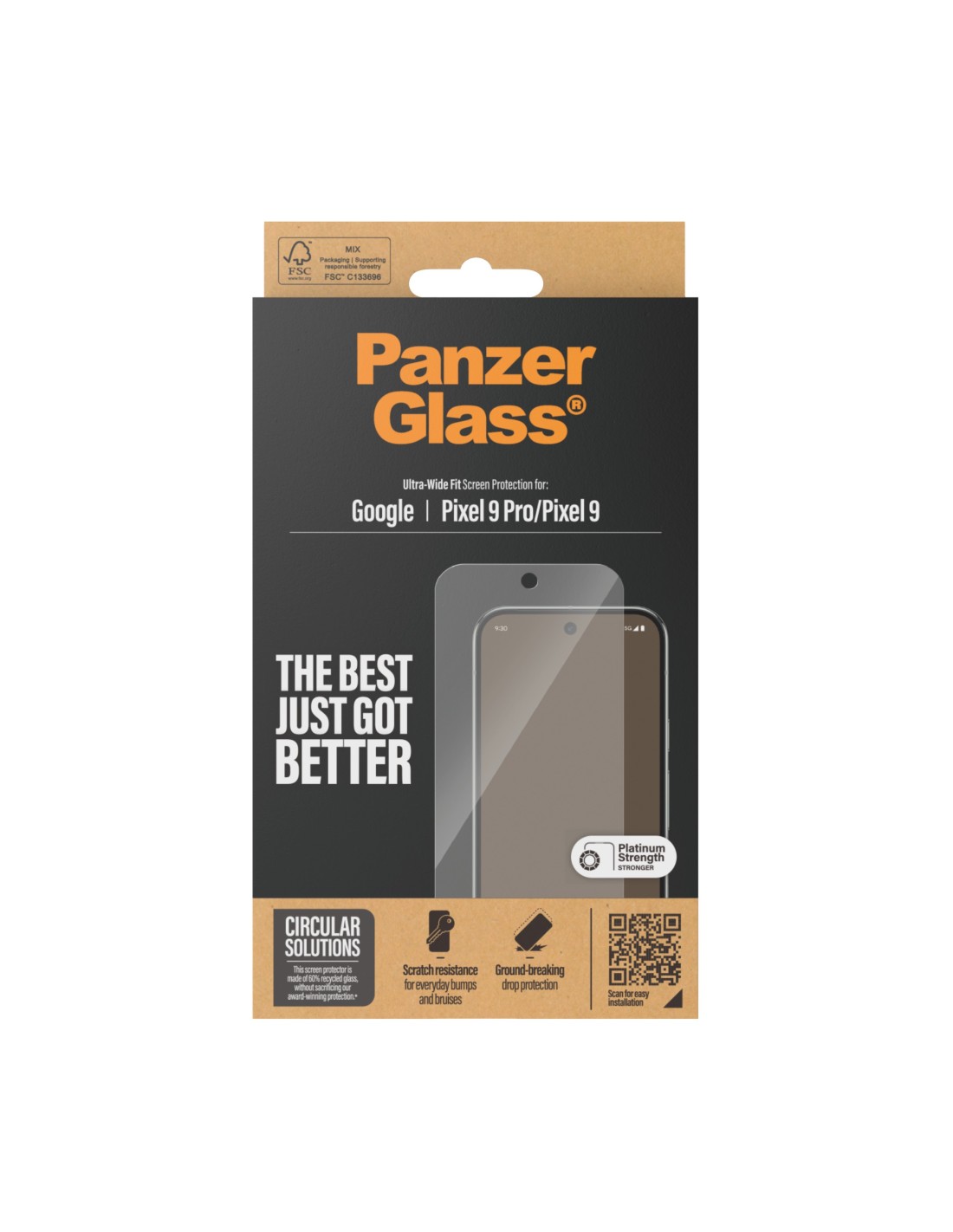 PanzerGlass Google Pixel 9 9 Pro UWF Black