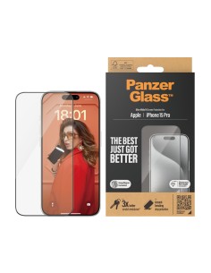 Panzerglass Apple iPhone 15 Pro - Ultra-Wide Fit with EasyAligner 2