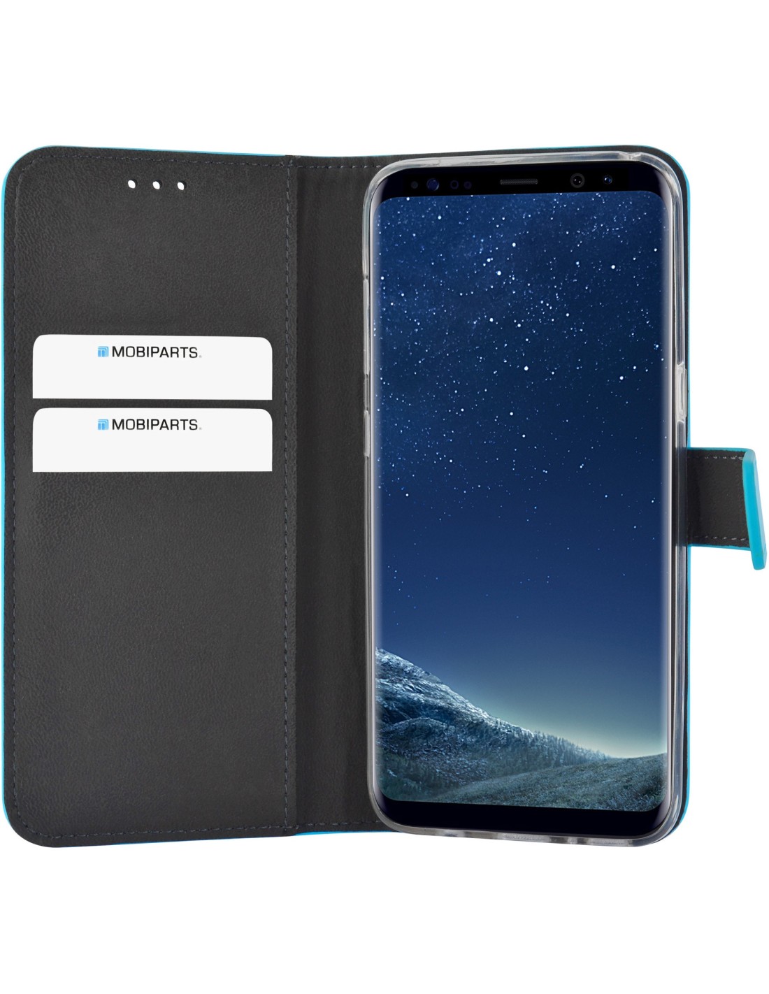 Mobiparts Premium Wallet TPU Case Samsung Galaxy S8 Light Blue