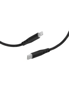 Mobiparts Apple Lightning to USB-C Braided Cable 2A 1m Black
