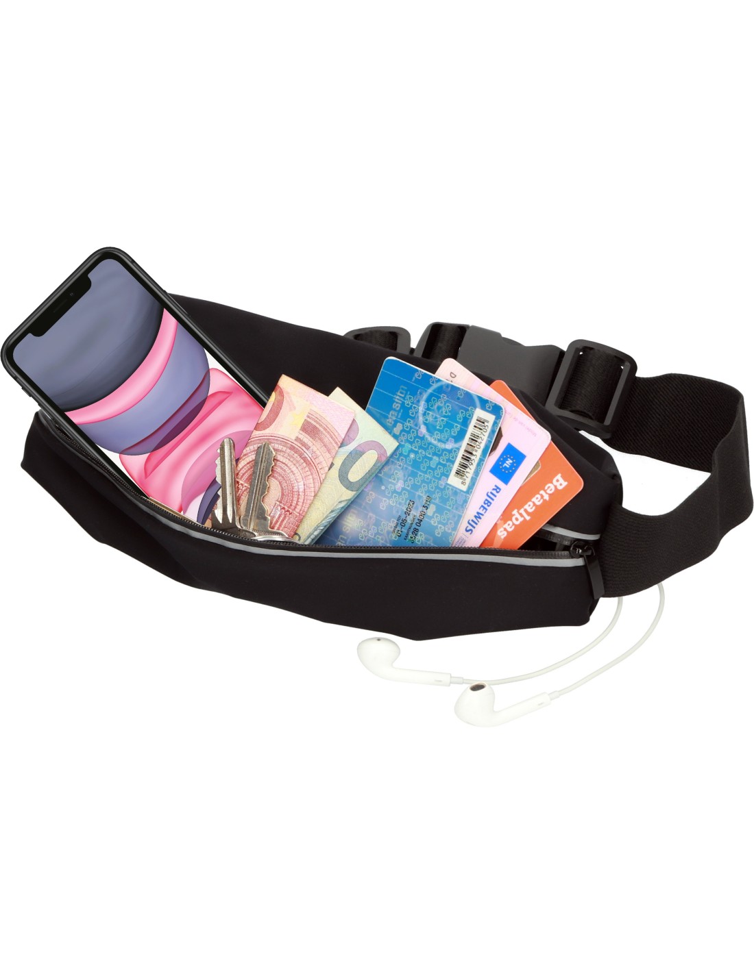 Mobiparts Comfort Fit Sport Belt Apple iPhone 11 Black
