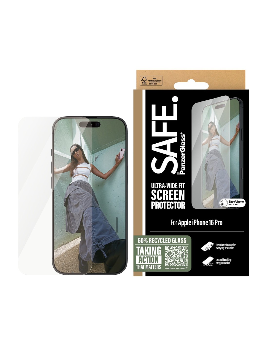 SAFE by Panzerglass Apple iPhone 16 Pro - Ultra-Wide-Fit