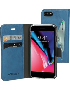 Mobiparts Classic Wallet Case Apple iPhone 7 8 SE (2020 2022) Steel Blue