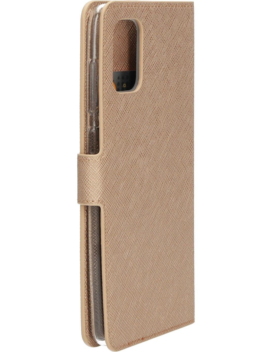 Mobiparts Saffiano Wallet Case Samsung Galaxy A71 (2020) Copper