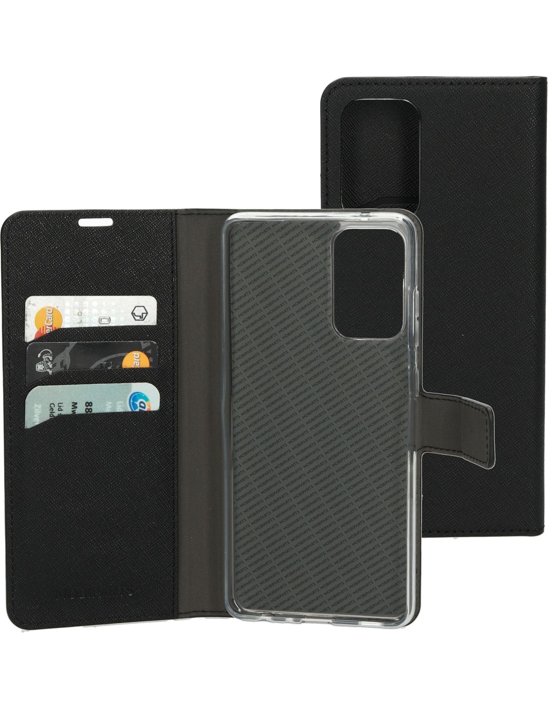 Mobiparts Saffiano Wallet Case Samsung Galaxy A72 (2021) 4G 5G Black