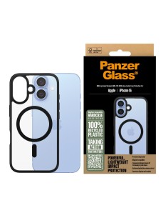 PanzerGlass Apple iPhone 16 Black MagSafe HardCase Clear 2