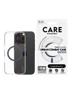 CARE by PanzerGlass Flagship Case Transparent Urban Combat w. Blue MagSafe iPhone 16 Pro 2