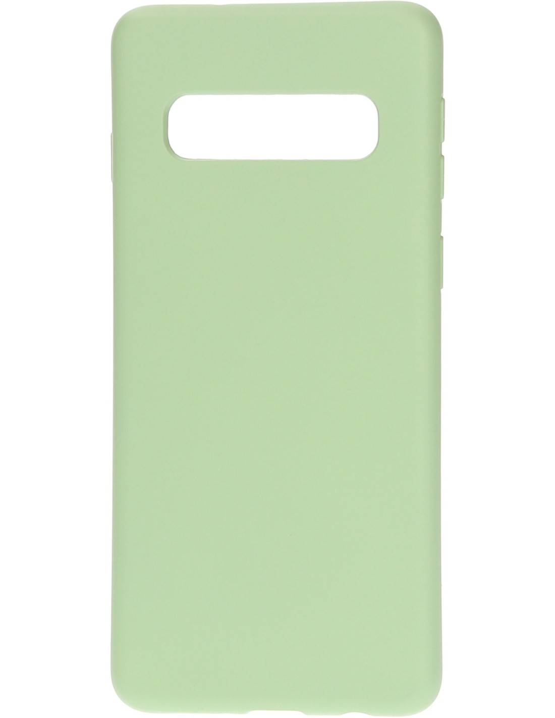 Mobiparts Silicone Cover Samsung Galaxy S10 Pistache Green