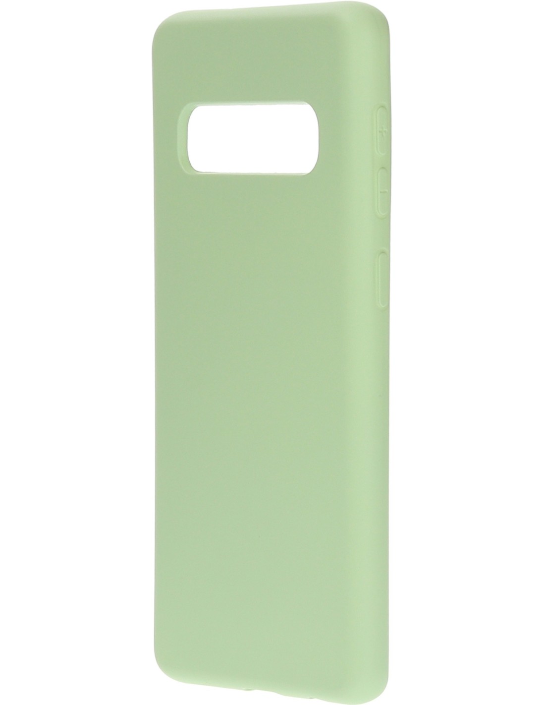 Mobiparts Silicone Cover Samsung Galaxy S10 Pistache Green