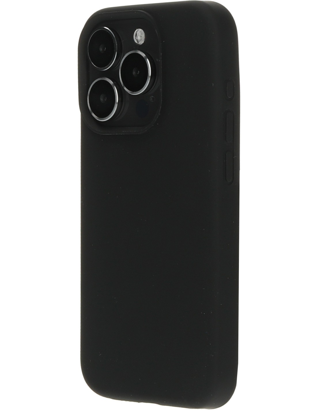 Mobiparts Silicone  Cover Apple iPhone 15 Pro Black (Magsafe Compatible)