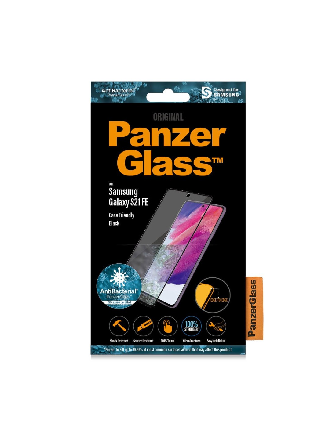 PanzerGlass Samsung Galaxy S21 FE (2022) Black CF Super+ Glass